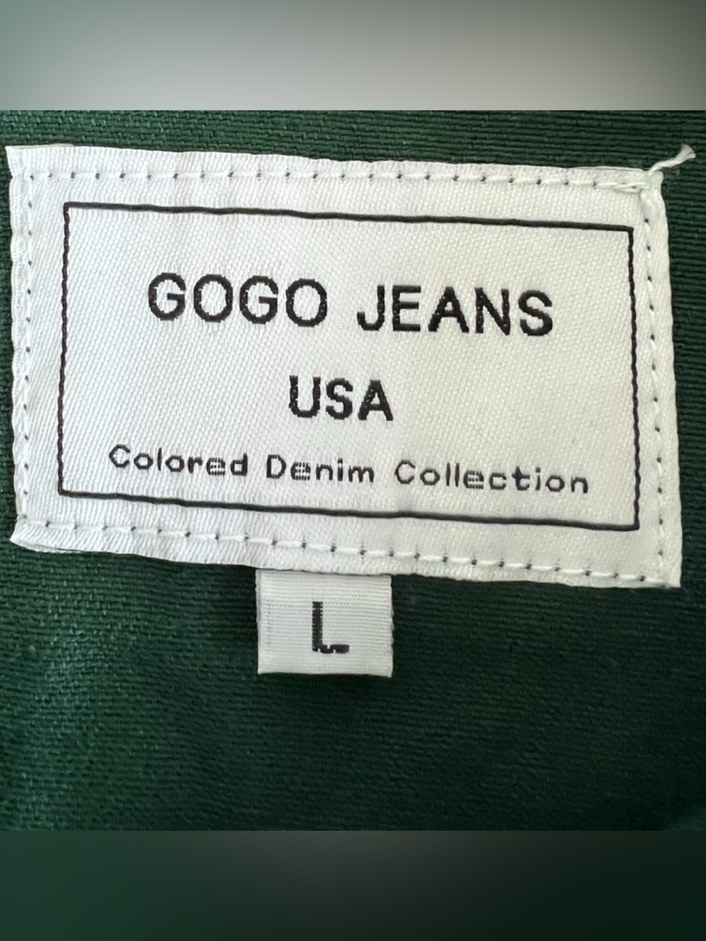 GOGO Dark Green Cropped Jean Jacket with Yellow Tassels - Picture 3 of 5